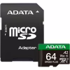 Карта пам'яті ADATA 64GB microSD class 10 UHS-I U3 V30 A2 Speed Plus (UD64GUI3V30A2SP-RA1) - Image 1