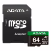 Карта памяти ADATA 64GB microSD class 10 UHS-I U3 V30 A2 Speed Plus (UD64GUI3V30A2SP-RA1) - Image 1