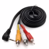 Кабель мультимедийный 3.5mm M to 3xRCA M 1.5m 90° corner Extradigital (KBV1732) - Image 1