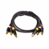 Кабель мультимедійний 3xRCA M to 3xRCA M 1.5m PowerPlant (CA911745) - Image 1