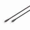 Дата кабель USB-C to USB-C 2.0m USB 4.0 Gen2 20G 240W 8K silicone black Digitus (AK-300344-020-S) - Image 1