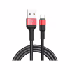 Дата кабель USB 2.0 AM to USB-C 1.0m 2A 18W nylon X26 black+red HOCO (6957531080251) - Image 1