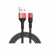 Дата кабель USB 2.0 AM to USB-C 1.0m 2A 18W nylon X26 black+red HOCO (6957531080251) - Image 1