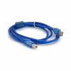 Кабель для принтера USB 2.0 AM/BM 1.8m ferrite blue Ritar (YT-AM/BM-1.8TBL) - Image 1