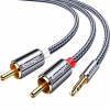 Кабель мультимедійний 3.5mm M to 2xRCA M 1.0m Essager (EYPZJ-MY0H) - Image 1