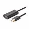 Дата кабель USB 2.0 AM to AF 15.0m Active black Ugreen (10323) - Image 1