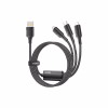 Дата кабель USB 2.0 AM to Lightning + Micro 5P + USB-C 1.2m 100W Essager (EXCMTL-JJ01-P) - Image 1