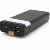 Батарея універсальна XO 20000mAh, PD/20W, QC/22.5W, flashlight, Micro-USB, Type-C, USB-A*2, black (XO-PR129 / 29303) - Image 1