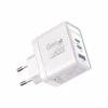 Зарядний пристрій Promate powerport-45 2xUSB-C PD + USB-A QC 45W White (powerport-45.white) - Image 1