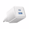 Зарядное устройство Vention 1xUSB-C PD30W + 1xUSB QC3.0 30W GaN white (FEQW0-EU) - Image 1