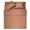 Пододеяльник ARDESTO Mix&Match 100% хлопок, сатин коричневый 160х220 см (ART1622DVH) - Image 1