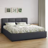 Кровать двуспальная Jana Mika 160х200 см Графит (Рогожка) - Image 1