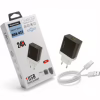 Мережевий зарядний пристрій REDDAX RDX-027 (12W, 2.4 A, USB) + кабель MicroUSB, White/Gray - Image 1