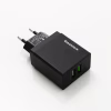 Мережевий зарядний пристрій REDDAX RDX-029 Dual USB (12 W, 2.4 A, 2 порти), Black - Image 1