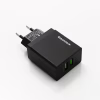 Мережевий зарядний пристрій REDDAX RDX-029 Dual USB (12 W, 2.4 A, 2 порти), Black - Image 1