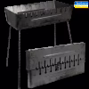 Мангал-чемодан на 10 шампуров 57*27*5см (высота ножки 55см) УК-М10 - Image 1