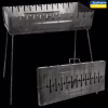 Мангал-валіза на 12 шампурів 67*27*5 см (висота ніжки 65 см) УК-М12 - Image 1