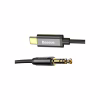 Кабель мультимедийный USB-C to 3.5mm M 1.2m black Baseus (CAM01-01) - Image 1