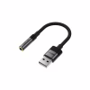 Переходник USB AM to 3.5mm F 0.15m black Acefast (6974316285298) - Image 1