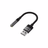 Переходник USB AM to 3.5mm F 0.15m black Acefast (6974316285298) - Image 1