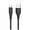 Дата кабель USB 2.0 AM to Micro 5P 1.0m 3A textured PVC black ColorWay (CW-CBUM094-BK) - Image 1