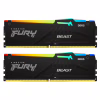 Модуль пам'яті для комп'ютера DDR5 16GB (2x8GB) 6000 MHz Beast RGB EXPO Kingston Fury (ex.HyperX) (KF560C30BBEAK2-16) - Image 1