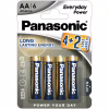 Батарейка Panasonic AA Everyday Power * 6 (LR6REE/6B2F) - Image 1