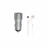 Зарядний пристрій XO TZ09 2.4A/2 USB + cable microUSB Grey (XO-TZ09M-GR) - Image 1