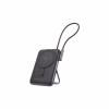 Батарея универсальная Choetech Magnetic Wireless 10000mAh 20W, PD, Qi-15W, USB-C In/Out, build-in cabel, Black (B735-CCBK) - Image 1
