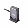 Зарядний пристрій XoKo 2xUSB-С PD100W + 3xUSB-С PD65W + 3xUSB QC18W 440W GaN (QC-400) - Image 1