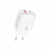 Зарядний пристрій XO 1xUSB-C PD20W + 1xUSB QC3.0 White (L158.white) - Image 1