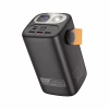 Батарея універсальна HOCO 60000mAh Astrum PD/100W, QC/3.0, LED lamp, Black (DB160 / 714724) - Image 1