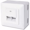 Компьютерная розетка Digitus 2xRJ45 STP, cat. 6, для наружной проводки (DN-9006-N) - Image 1