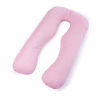 Подушка MirSon для вагітних і відпочинку Satin Stripe №8026 U-подібна Pink (2200006178644) - Image 1