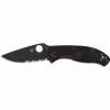 Нож Spyderco Tenacious Black Blade Lightweight полусеррейтор (C122PSBBK) - Image 1