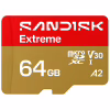 Карта пам'яті SanDisk 64GB microSDXC C10 UHS-I U3 A2 V30 R170/W80MB/s Extreme GO (SDSQXGN-064G-GN6MN) - Image 1