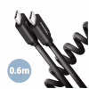 Дата кабель USB-C to USB-C 0.6m 60W black AXAGON (BUCM-CM10TB) - Image 1