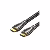Кабель мультимедійний HDMI M to HDMI M 0.5m V2.0 4K60Hz braided zinc alloy black Vention (ALMBD) - Image 1