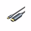 Кабель мультимедийный USB-C to HDMI M 1.5m 4K60Hz + USB-C F power gray Vention (ABLHG) - Image 1