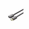 Кабель мультимедійний HDMI M to HDMI F 0.5m 4K60Hz black Vention (AHCBD) - Image 1