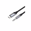 Кабель мультимедійний USB-C to 3.5mm M 1.0m gray Vention (BGKHF) - Image 1