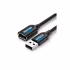 Дата кабель USB 2.0 AM/AF 5.0m PVC black Vention (CBIBJ) - Image 1