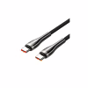 Дата кабель USB-C to USB-C 1.2m 5A nylon braided black Vention (CTYBAV) - Image 1