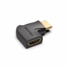 Перехідник HDMI M to HDMI F 4K60Hz 90° corner black Vention (AIQB0) - Image 1
