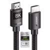 Кабель мультимедийный HDMI M to HDMI M 10.0m 8K60Hz 48Gbps braided Ugreen (95966) - Image 1