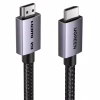 Кабель мультимедийный HDMI M to HDMI M 2.0m V2.2 16K60Hz 96Gbps braided black Ugreen (65900) - Image 1