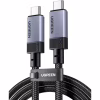Дата кабель USB-C to USB-C 2.0m 240W 10Gbps braided black Ugreen (95619) - Image 1