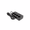 Сетевой фильтр питания Voltronic G13, 3000W, 4 роз, 4USB 3,2А, 2 Type-C, 2м Black (YT-G13) - Image 1