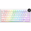 Клавіатура Ajazz AK820 V2 White Peach Switch Wireless/Bluetooth/USB UA White (AK820-V2-WP-S-W) - Image 1