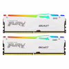 Модуль пам'яті для комп'ютера DDR5 64GB (2x32GB) 6000 MHz Beast White RGB EXPO Kingston Fury (ex.HyperX) (KF560C30BWEAK2-64) - Image 1